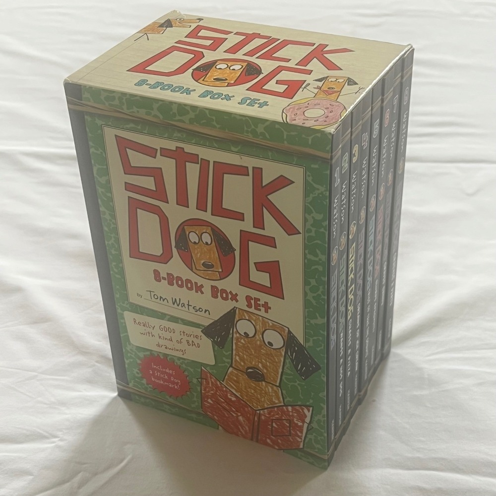 Stick Dog 8-Book Box Set by Tom Watson Paperback Collection First 8 Titles